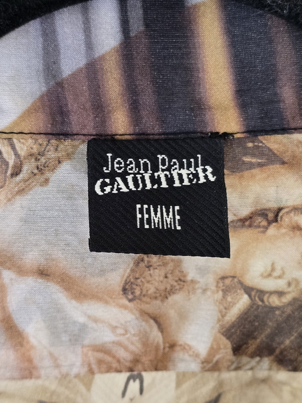 Jean Paul Gaultier Femme Vintage 100% Silk Blouse IT42 FR38 US8 Rare Print - Picture 3 of 14